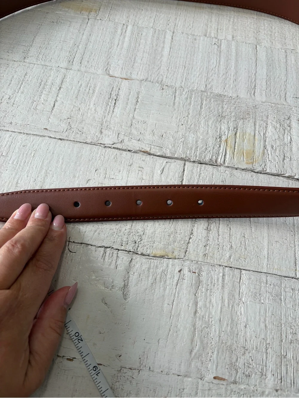 Mio Marino Collection Classy Prong Buckle Belt NWT size 46 Brown Leather Cllase